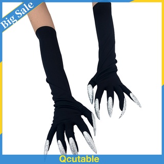 Innovador 1 par de uñas largas de Halloween garras guantes uñas de las manos Cosplay fiesta Scary Props