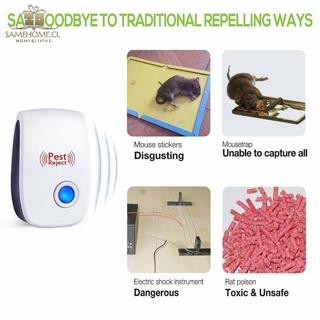 Repelente electrónico ultrasónico de ratón de ratas Anti mosquitos asesino de plagas (6)
