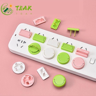 Teeak 1 pza enchufe eléctrico Universal para el hogar Anti golpes cuidado eléctrico para niños De seguridad para bebés niños/multicolores