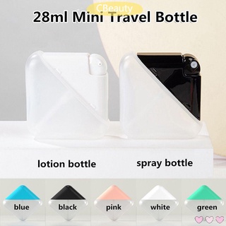 taza 28ml portátil forma de tarjeta recargable sub-botella spray botella loción botella de viaje fina niebla mini perfume desinfectante de manos tipo plano/multicolor