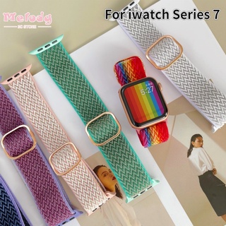 Strap for Apple Watch Band 41mm 45mm 40mm 44 mm Adjustable Elastic Nylon Sports solo Loop Bracelet iWatch Series 7 3 4 5 6 se