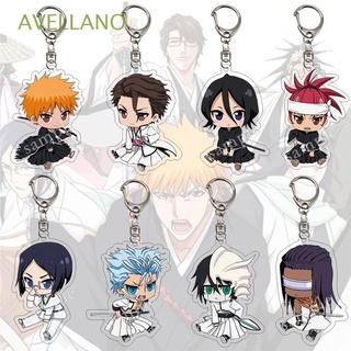 AVELLANO Jewelry Anime Keychain Cartoon Acrylic Keyring Bleach Acrylic Keychain Car Accessories Doubleside Q Version Bag Pendant Anime Characters Gifts Keychain Pendant