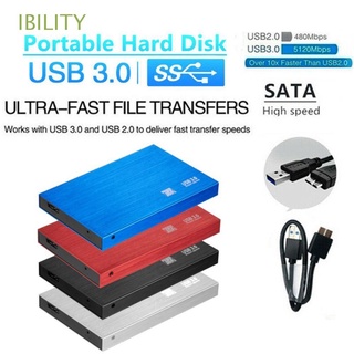 IBILITY 1TB 4TB 8TB 12TB Mini Disco Duro Móvil De Almacenamiento Externo Portátil SATA HDD De Alta Velocidad 2.5 " USB 3.0/Multicolor