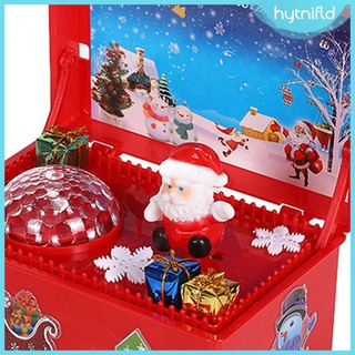 Hytnifld caja De Música Feliz navidad regalos Para niños regalo De navidad decoración del hogar adornos De Mesa Para el hogar fiesta De año nuevo