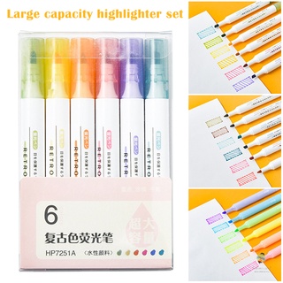 6 colores/set pluma de pintura marcador de pintura pintado decoración DIY álbum arte dibujo resaltador