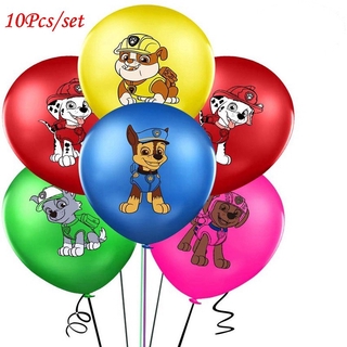 PAW PATROL 10 unids/set de dibujos animados lindo patrulla canina globo de látex decoración de fiesta