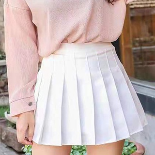 duingjin mini falda de cintura alta de las mujeres lado cremallera color sólido/lisada impreso falda plisada para la escuela (4)