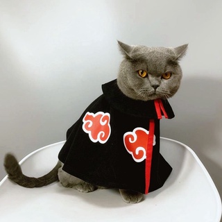 sandee cachorro mascota ropa de navidad gato capa akatsuki vestir lindo peluche para oso de peluche pequeño perro cos disfraz de halloween perro capa (9)