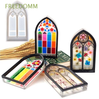 FREEDOMM DIY Silicone Casting Mould Jewelry Case Epoxy Resin Storage Box Molds Gift Hand Made Tools Window shaped Making Props Willow Church