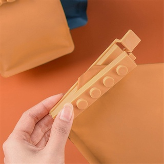 trinee 4pcs moda sellado abrazadera práctica snack bolsa selladora bolsa de alimentos clip herramienta de cocina organizador reutilizable plástico buena calidad (7)