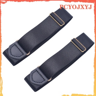 2 pzs soportes ajustables de manga para camisa/bandas de brazo para hombre y mujer
