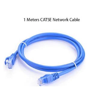 1 metros azul Ethernet Internet LAN CAT5e Cable de red para módem de ordenador Router (1)