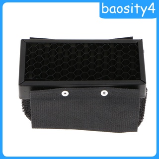 [baosity4] Mini rejilla de panal con cinta de fijación ajustable para Flashes de montaje de zapatos