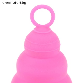 【unew】 Foldable Silicone Menstrual Cup Ring Feminine Hygiene Menstrual Lady Period Cup . (2)