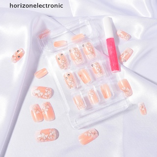 [horizonelectronic] 24 pzs puntas de uñas postizas falsas de acrílico para uñas postizas/arte de uñas/nuevo caliente (6)