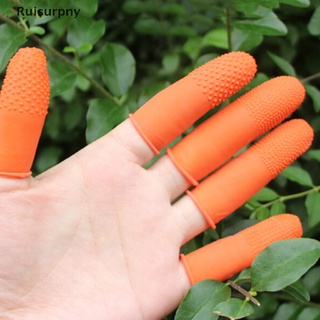 [ruisurpny] 100 piezas espesar arte de uñas de goma natural protectores de dedo guantes cunas cubierta venta caliente (1)