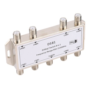ds81 8 en 1 señal satelital diseqc interruptor lnb receptor multiinterruptor de servicio pesado zinc fundido a presión cromado tratado (8)