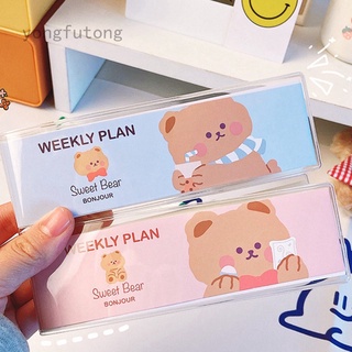 Lindo Plan semanal pequeños cuadernos papelería diario Agenda planificador de bolsillo libro de viaje escuela suministros de oficina Yongfutong