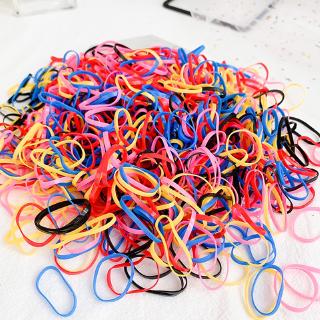 1000 unids/puede moda colorido elástico banda de goma niñas pelo lazo gratis regalo desechable banda de pelo mujeres accesorios para el cabello (6)