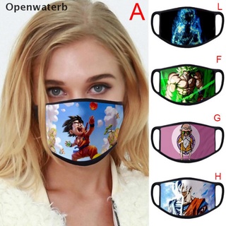 [Openwaterb] 12 estilos de impresión 3D Dragon Ball Unisex a prueba de polvo lavable máscara de algodón