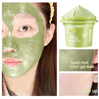 engfeimi 100g barro máscara control de aceite poro retráctil cuidado de la piel cara té verde hielo músculo barro productos para mujer