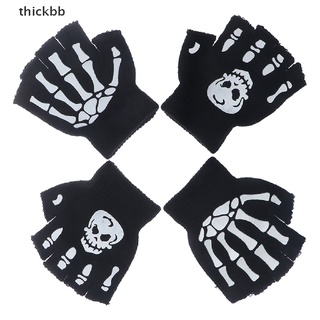 Thickbb guantes de esqueleto fluorescentes frescos para niños guantes de calavera BR