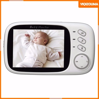 [Yiqizouma] Monitor de bebé inalámbrico de 3,2 pulgadas, largo alcance de hasta 1000 pies de advertencia, dos vías de conversación, recargable