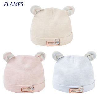 Fl 0-6 meses bebé sombrero de algodón lindo oso orejas niños niñas Beanie recién nacido bebé gorra