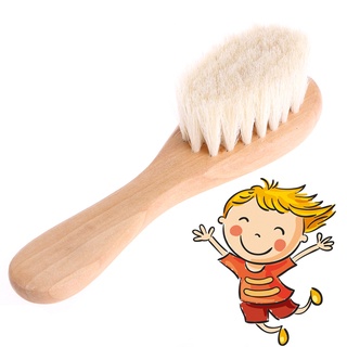 cepillo de mango de madera para bebé cepillo de pelo recién nacido peine masajeador de cabeza
