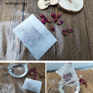 Ling 100 pzs filtro desechable vacío no tejido para bolsa de té/infusor de té/hierba/suministro de colador.