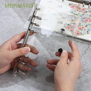 meinhardt suministros de oficina hoja suelta anillo agenda carpeta cuaderno escuela transparente clip archivo a4/a5/a6/a7 carpeta de plástico planificador