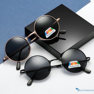 ❤ Retro round frame metal polarized sunglasses men and women sunglasses spring leg prince mirror w