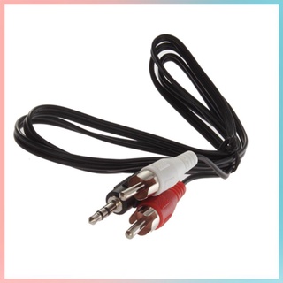 cable adaptador de audio y estéreo de 1/8" 3.5mm jack a 2 rca macho estéreo y cable kabel (9)
