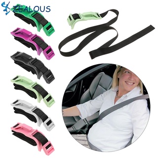 Zealous Universal confort para el abdomen embarazada De abdomen Barriga cinturón De seguridad para coche Adaptador De Ajustador/Multicolor