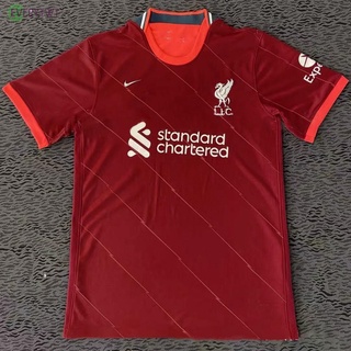 Jersey 2021-22 cómodo fútbol Liverpool tallas grandes cuello redondo S-XXL (9)