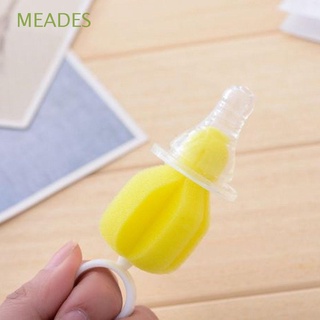 MEADES 10PCS/Packing Pacifier Brush Soft Sponge Brush Teat Cleaner Cleaning Tools 360 Degree Rotating Feeding Bottle Kit Durable Useful Newborn Baby Supplies Cleaning Brush/Multicolor