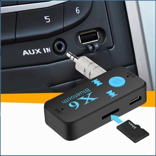 Adaptador inalámbrico 3 en 1 Bluetooth Usb 4.0 De 3.5 mm De audio Jack tarjeta Tf Micro llamada soporte Para coche 0916