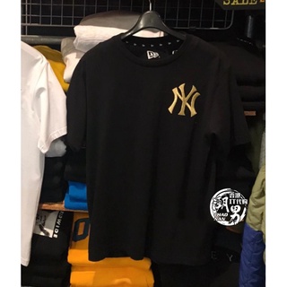 MLB NEW ERA Ropa De Primavera Y Verano Yankees Cuello Redondo Impresión NY Carta De Manga Corta Camiseta 20001 (1)