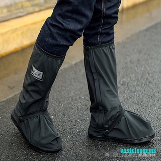 YLBienes de Spot < clever > Hot Impermeable Reflectante biker rain boot Zapatos footweaar cover negro