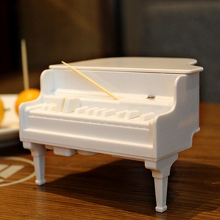 Creativo Piano palillo de dientes caja de esterilización UV palillo de dientes caja creativa automática forma de Piano palillo caja