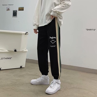 Autumn And Winter Woolen Casual Pants Men's Fashion Brand Ins Ankle-Tied Sports Pants Hong Kong Style Student Loose Trendy All-Match Cropped Pants