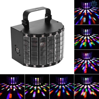 Q portátil de la luz de escenario de la lámpara de luces coloridas sonido activado automático Disco luz con Control remoto para DJ fiesta boda Club Pub KTV