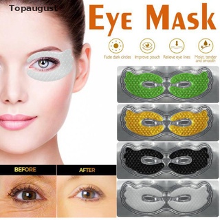 [topaugust] 1 máscara de colágeno antiarrugas hidratante para el cuidado de los ojos ojeras.