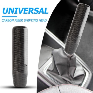 Car Gear Shift Knob Carbon Fiber Look Shifter Lever Gear Stick Knob 130mm (7)