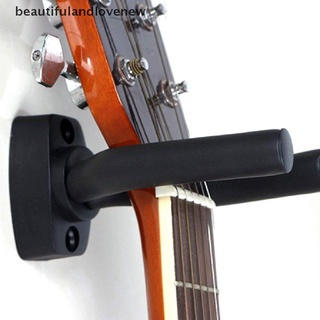 [beautifulandlovenew] soporte de gancho para guitarra, soporte de pared, compatible con guitarras de todos los tamaños, bajo