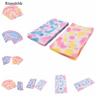 Riseskhb 100x Fashion Multicolour dot Cookies Packaging Bag Cellophane Flat Pastry Bags *Hot Sale