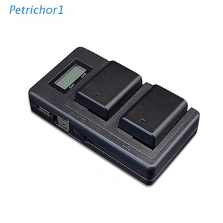 PETR NP-FW50 Cámara Cargador De Batería LCD Pantalla Dual USB Para Sony 0 0 A7 A7II A7RII A7SII A7S A7S2 A7R A7R2 A55 0 RX10 Accesorios