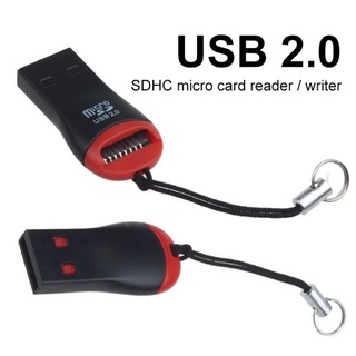 [más] mini adaptador portátil usb 2.0 micro secure digital sdhc tf lector de tarjetas de memoria