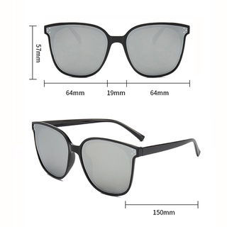 Gafas de sol de montura ovalada Ulzzang retro para mujer / hombre gafas de moda para mujer (3)