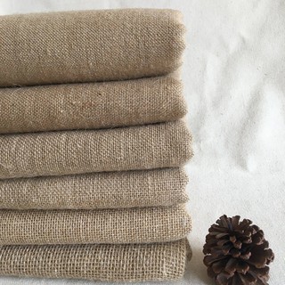 Tela de lino de algodón de lino de arpillera tela engrosamiento yute lino retro decoración kindergarten diy artesanía viejo grueso tela saco de tela